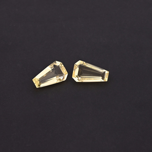 Cuarzo Limón Sintético (Creado en Laboratorio) al por Mayor, Gema en Forma de Ataúd de 11x18 mm, 7.5 Quilates para la Fabricación de Joyas y Pendientes - Product Image 5