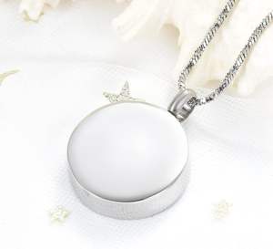 Collar conmemorativo de tamaño personalizado para hombres, joyería de cremación de urna con brújula rúnica vikinga de Metal plateado para mantener las cenizas cerca - Product Image 4