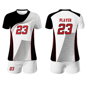 Meilleur ensemble d'uniformes de volleyball unisexe sur mesure respirant avec des techniques imprimées pour votre propre style - Product Image 1