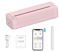 Printer seluler nirkabel A4 portabel, Printer USB Bluetooth 4.0 termal cocok dengan Android dan iOS untuk perjalanan