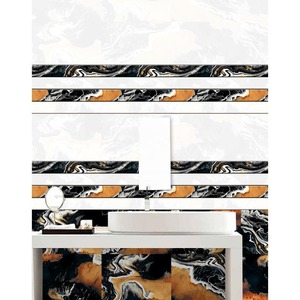 Azulejos de pared de cerámica de sombra de madera marrón de diseño natural 30X45cm 12X18 300X450mm acabado brillante para decoración de interiores del hogar - Product Image 5