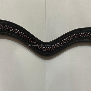 Banda de cuero de canal vacío para cejas de caballo, con 1 Fila de diamantes de imitación morados, banda elegante ostentosa para cejas de caballo, precio al por mayor - Product Image 5