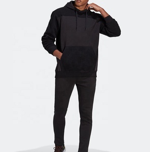 Ensemble sweat-shirt à capuche en coton unisexe pour hommes Pull épais brodé de haute qualité Vêtements personnalisés Style hiver Prix - Product Image 3