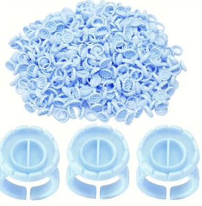 Venta al por mayor DRAGONLASH DG herramientas de pestañas anillos de pegamento de pestañas profesionales de alta calidad 100 unids/pack vasos de plástico desechables fáciles de ventilar - Product Image 6