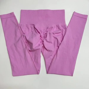 Leggings d'entraînement décontractés en nylon spandex Leggings au design personnalisé pour femmes Legging de yoga haut tendance Scrunch bout à bout - Product Image 4