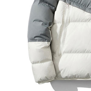 เสื้อโค้ทแบบพองสำหรับผู้ชายเสื้อโค้ทแบบมีซิปขนาดใหญ่พิเศษเสื้อแจ็คเก็ตทรงพองแวววาวสำหรับเล่นกีฬาฤดูหนาวโลโก้ตามสั่ง - Product Image 4