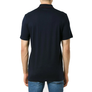 Vente en gros T-shirt de golf anti-rides pour hommes imprimé sur mesure tissu spandex/coton polaire décontracté 220g Service OEM à manches courtes - Product Image 3