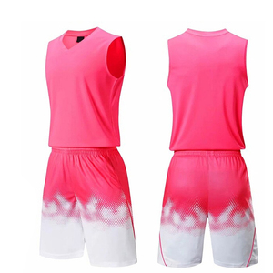Uniforme de basketball unisexe personnalisé en gros, respirant, séchage rapide, grande taille, uniforme d'entraînement imprimé par transfert thermique - Product Image 2
