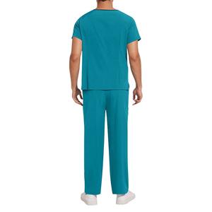 Elegante con cuello en V Enfermera Scrubs Uniforme Set Hospital Jogger con tela de lona Médico Scrub Tamaño - Product Image 6