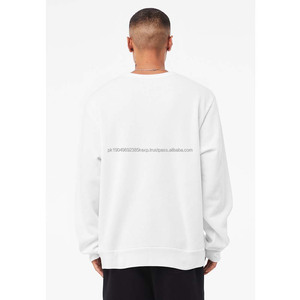 Venta al por mayor de sudaderas con capucha personalizadas Logo de gran tamaño 370g 100% algodón Unisex Street Terry Casual suelta hombres sudaderas con capucha de cuello redondo - Product Image 3