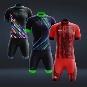 เสื้อปั่นจักรยานผู้ชายน้ำหนักเบาออกแบบได้ตามต้องการผลิตตามแบบมืออาชีพพิมพ์ซับลิเมชันสำหรับทีมขี่ม้า - Product Image 6