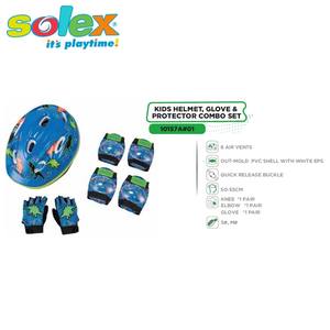 KIDS PVC HELMET, <b>GLOVE</b> & PROTECTOR COMBO SET - Product Image 2