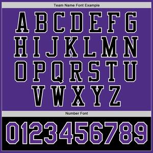 Bomber personnalisé violet noir Full-Snap Varsity Letterman deux tons veste coupe-vent Streetwear vintage hommes Varsity Jacket - Product Image 4