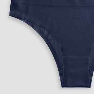 Culotte sans couture de haute qualité en bleu foncé, taille unique XL, coupe haute, style quotidien en Spandex/Nylon fin, ODM - Product Image 3