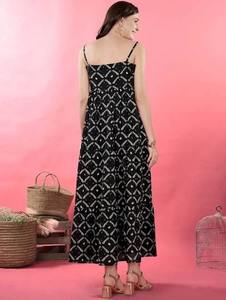 Vestido de algodón indio hecho a mano, ropa de fiesta larga con estilo, estampados florales, moda de mujer personalizada para verano, vestido Natural dulce para - Product Image 2