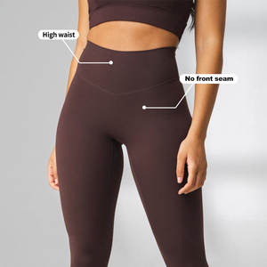 Ropa deportiva personalizada, trajes de yoga, ropa deportiva para gimnasio, ropa deportiva, mallas, conjunto de entrenamiento para mujer, transpirable, de secado rápido, hecho a medida - Product Image 5