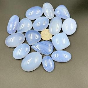 AAA + haute qualité 100% naturel rose calcédoine Cabochon taille mixte pierre précieuse en vrac pour la fabrication de bijoux Lot de pierres précieuses - Product Image 3