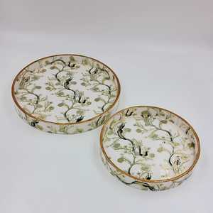 Artisanat Rectangulaire Forme Os Incrustation Plateau Maison Plateau Décoratif pour Table Basse Motif Unique Essayez Os Artisanat - Product Image 1