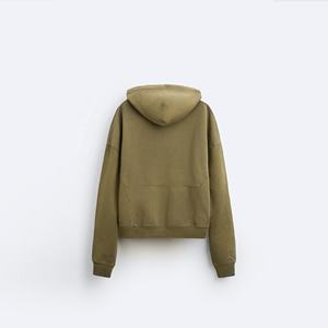 Sweat à capuche délavé à l'acide noir personnalisé coton String Graphic Design Heavyweight Distressed Vintage Streetwear Acid Washed Sun Fade Hoodie - Product Image 3