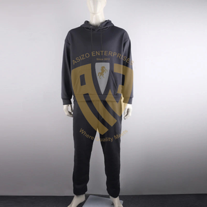 ชุดกีฬาผ้าโพลีเอสเตอร์สำหรับผู้ชายชุดวอร์มสีพื้นสำหรับเล่นกีฬาฤดูหนาว - Product Image 1