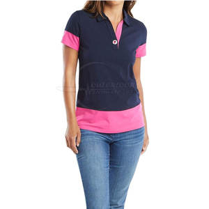 Séchage rapide Bas quantité minimale de commande Femmes Polo T-shirt Conception Personnalisée Femmes Polo T-shirt En Taille Adulte Polo T-shirt - Product Image 2