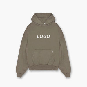 Oem Custom 400 500 Gsm Sweat à capuche surdimensionné, uni, blanc, rose, Sweat à capuche surdimensionné, 80 coton, 20 polyester - Product Image 4