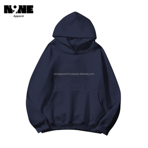 Sweat à capuche polaire écologique pour homme avec finition délavée, design épaules tombantes, 430 g/m², style streetwear, coupe classique, doublé - Product Image 5