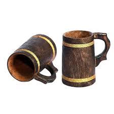Factory Price Eco Friendly Dining and <b>Kitchen</b> <b>Accessories</b> Rustic Wooden Mugs with Handmade Finish for Daily Beverage Serving - Product Image 2