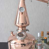 10L 20L 30L Op maat gemaakte kleine koperen pot still voor whisky, brandewijn, wodka en gin