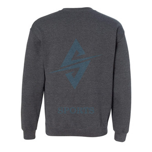 Sweat-shirt à col rond en polaire de haute qualité pour hommes, hiver, uni, personnalisable, coton/polyester, coupe classique, manches longues - Product Image 2