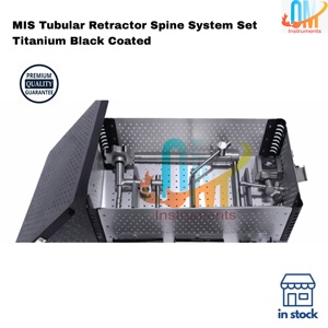 ชุดอุปกรณ์ยืดหลังแบบท่อ MIS รุ่น Spine System ผลิตจากไทเทเนียมเคลือบสีดำ เกรดทางการแพทย์ พร้อมกล่องฆ่าเชื้อ OMI - Product Image 3