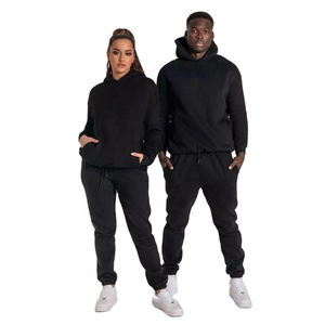 2026 Crazymaker Premium Custom 100% Cotton Plain Tracksuit Men Jogging Hoodie Sweat Suits Blank 2 Piece Set Tracksuit Sets - Product Image 6