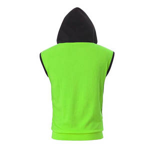 New High Quality Wholesale Customize logo <b>Men</b> <b>Sleeveless</b> Hoodies for <b>Men</b> Breathable Pullover <b>Sleeveless</b> <b>Hoodie</b> for <b>Men</b> - Product Image 2