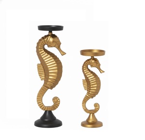 Candelabro Clásico con Diseño de Caballito de Mar, Decoración para el Hogar, Sala de Estar, Navidad, Pascua, Bodas, San Valentín - Product Image 1