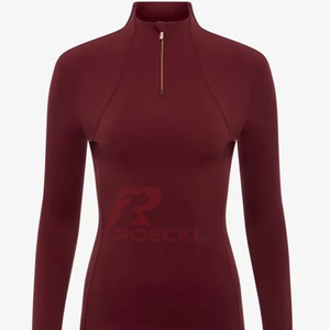 Couche de base pour femmes en gros tissu extensible à régulation thermique ultra doux séchage rapide respirant coupe ergonomique sous couche active - Product Image 1