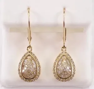 Women's Marquise Cut Bezel Set Moissanite Sterling Silver <b>Bracelet</b> with <b>Gold</b> Plating for Wedding Engagement - Product Image 1