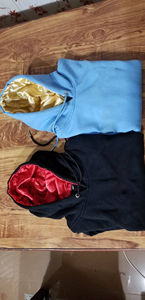 Sudaderas con capucha térmicas forradas de seda al por mayor con logotipo personalizado Ropa de calle bordada Apliques desgastados Sudadera con capucha de gran tamaño Mujeres OEM - Product Image 5