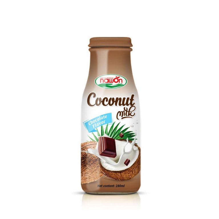 New Product Coconut Milk With Chocolate Flavors-Yummy Drink Daily in 250ml Glass Bottle HALAL