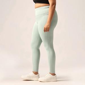 Leggings de Yoga de Cintura Alta para Mujer, Control de Abdomen, Pantalones Deportivos Sólidos para Gimnasio y Entrenamiento, con Bolsillos, Venta al Por Mayor Personalizada - Product Image 2