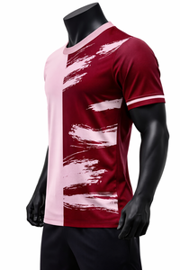 เสื้อฟุตบอลแบบซับลิเมชั่นสั่งทำพิเศษ สองสี แห้งเร็ว ระบายอากาศได้ดี เหมาะสำหรับฝึกซ้อมและแข่งขัน รับผลิตแบบ OEM ODM ขายส่ง - Product Image 4