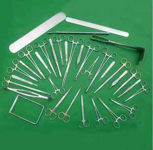 Juego de instrumentos quirúrgicos de acero inoxidable de 74 piezas, fuente de alimentación manual para apendicectomía y Cirugía de hernia - Product Image 2