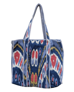 Sac fourre-tout matelassé en coton ATITHI ART, doux, léger, réutilisable, écologique, pour le shopping, les voyages, le transport quotidien, fermeture éclair, boîte - Product Image 3