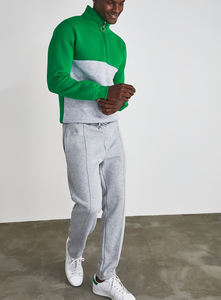 OEM Custom Logo Men's Casual 2-Color Zip Hoodie Tech Fleece Jogger Sweatsuit <b>Track</b> Suit Active Bottoms Running Wear Tracksuits - Product Image 3