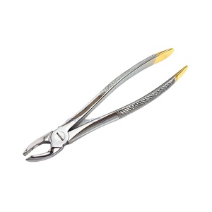 Pince d'extraction No.20 Molaires de mâchoire de racine de dent Pince d'extraction orale dentaire Instruments chirurgicaux dentaires Acier inoxydable CE - Product Image 1