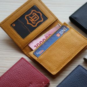 Portefeuille minimaliste en cuir de vache pleine fleur, fermeture à glissière, portefeuille de poche pour pièces de monnaie, clés et espèces - Product Image 2