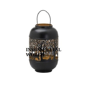 Soporte votivo de vela de Metal de Color negro con diseño de corte más vendido, soporte votivo de tamaño mediano hecho a mano para uso en el hogar, Hotel y Resort - Product Image 5