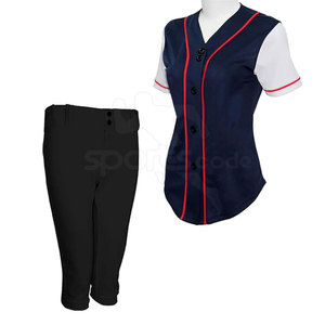Uniforme de Softbol para Mujer, Estilo Nuevo, Transpirable, Mezcla de Poliéster Suave, Ligero y Duradero, Conjunto Deportivo - Product Image 5