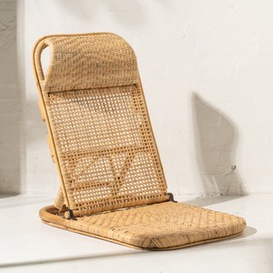 Foldable rattan beach chair with comfortable headrest handcrafted low <b>seating</b> outdoor chairs - Product Image 6