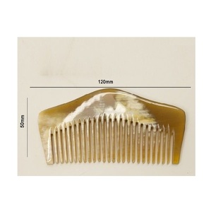 Peine de cuerno tradicional, respetuoso con el medio ambiente, herramienta hecha a mano duradera, acabado suave, hecho de cuerno, ideal para las necesidades diarias de peinado del cabello - Product Image 6