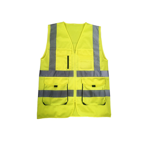 Chaleco DE SEGURIDAD reflectante para trabajadores de la construcción de alta visibilidad, chaqueta con logotipo de Seguridad Industrial bordado, Flash LED de poliéster - Product Image 1